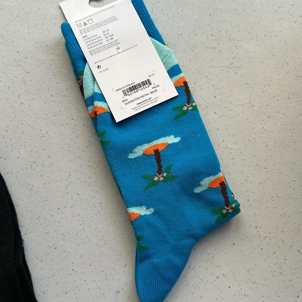 Mens decorative socks, new, smoke-free home.